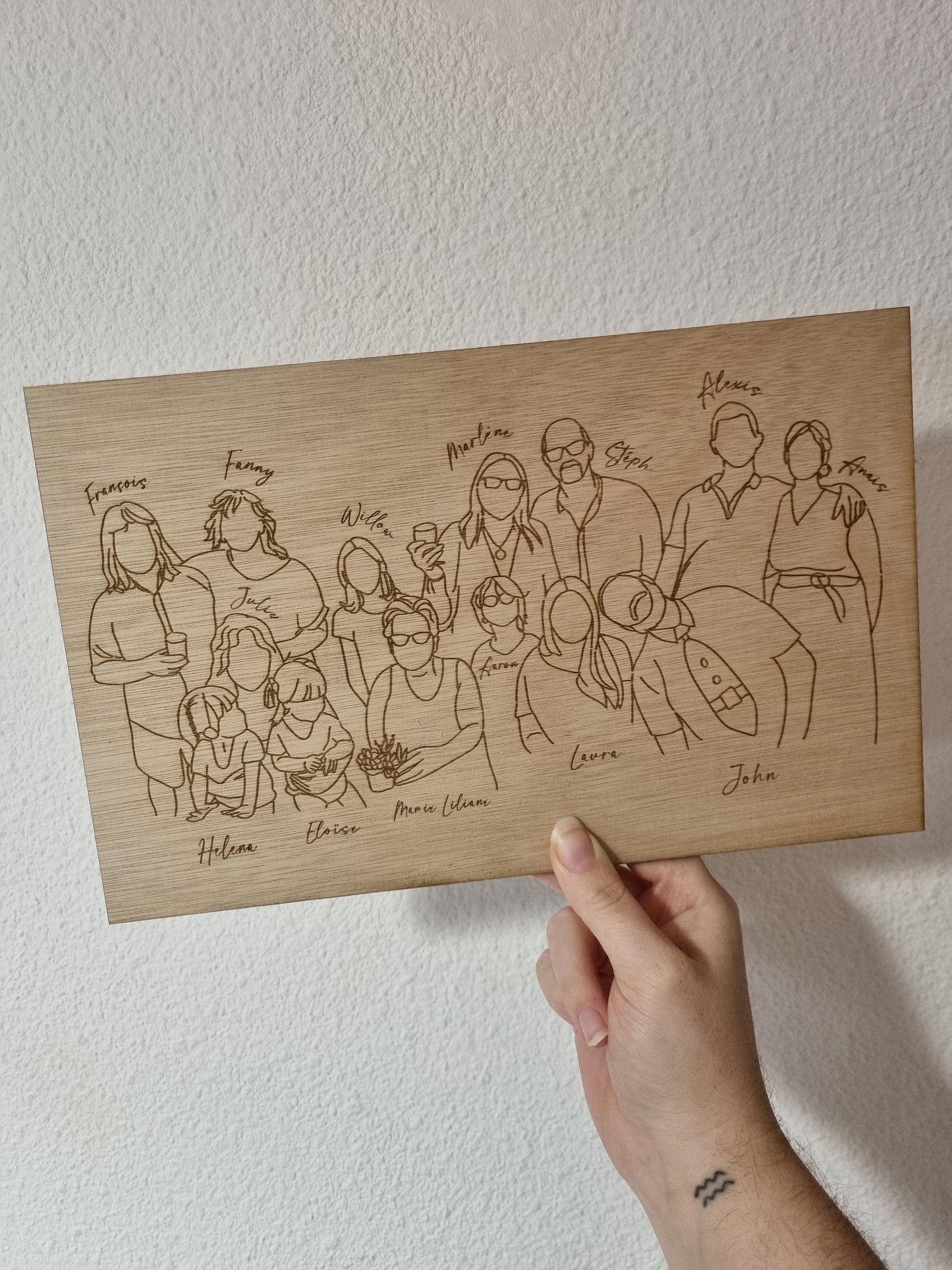 Gavure sur Bois | Lenny Minimaliste