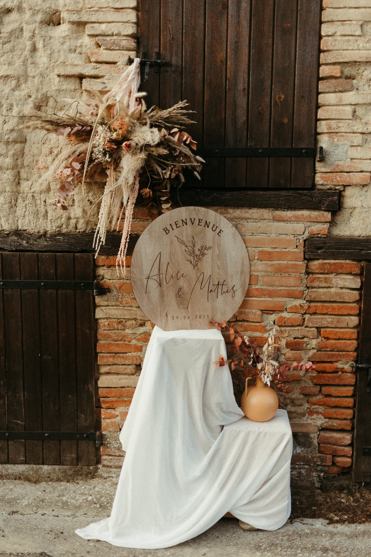 Panneau Bienvenue | Arrondi